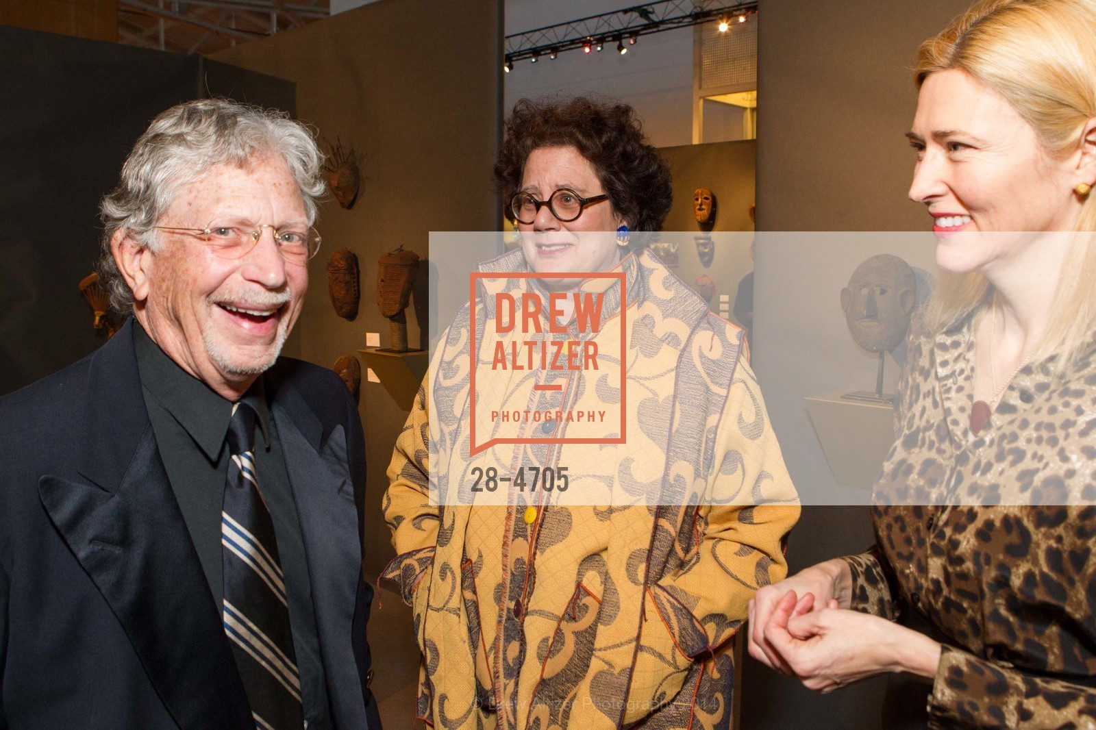 Kit Coyle, Nan Goldberg, Lauren Hall, San Francisco Tribal & Textile Arts Show Opening Preview Gala, US, February 6th, 2014, Photo #28-4705 Kit Coyle, Nan Goldberg, Lauren Hall, Photo #28-4705