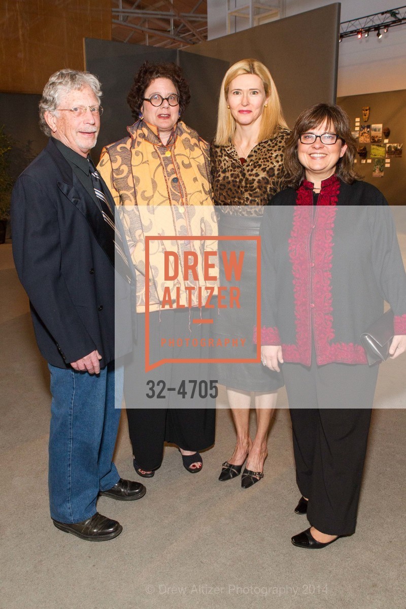 Kit Coyle, Nan Goldberg, Lauren Hall, Lily Remoundos, San Francisco Tribal & Textile Arts Show Opening Preview Gala, US, February 6th, 2014, Photo #32-4705 Kit Coyle, Nan Goldberg, Lauren Hall, Lily Remoundos, Photo #32-4705