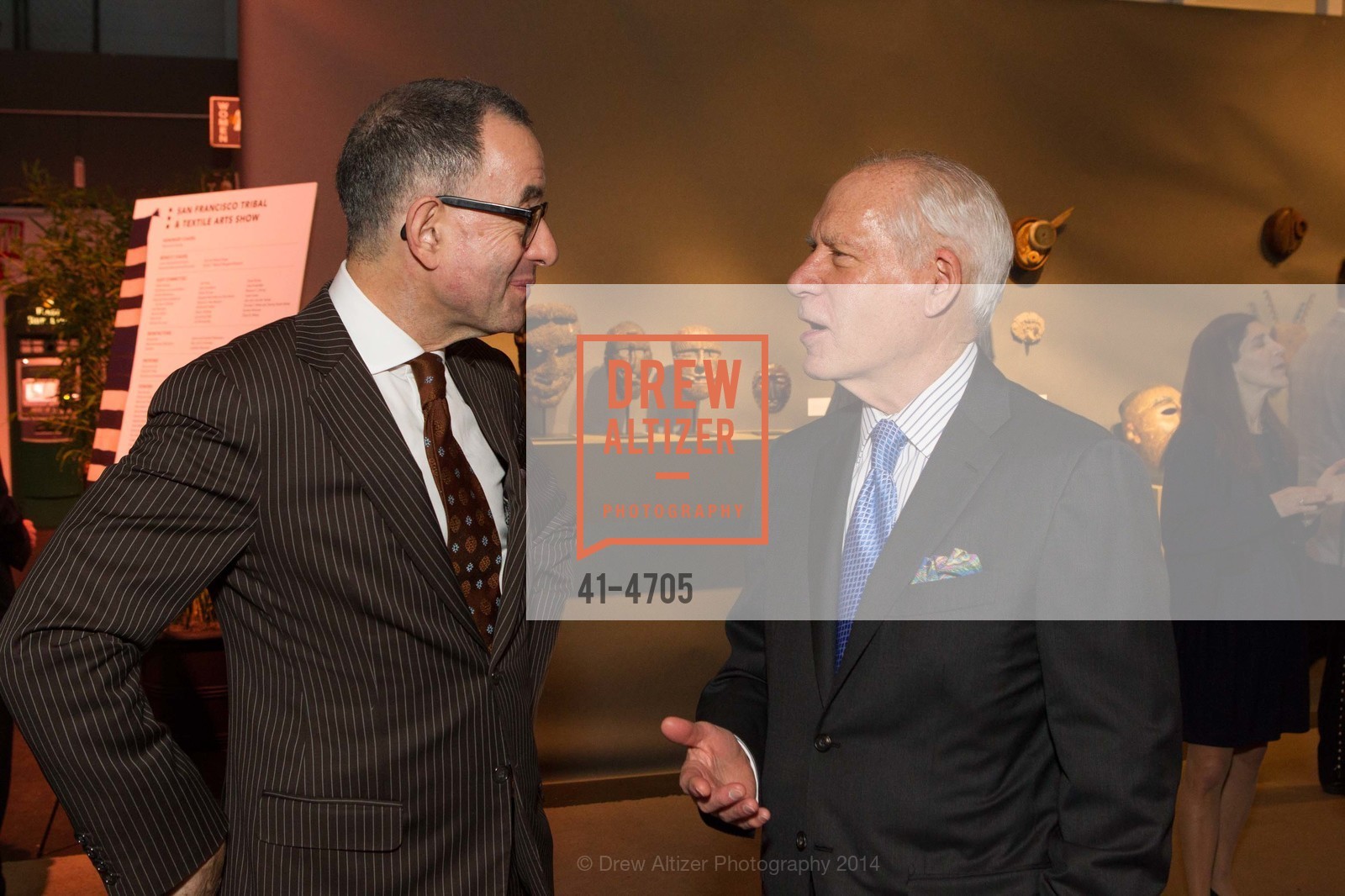Colin Bailey, Gary Shansby, San Francisco Tribal & Textile Arts Show Opening Preview Gala, US, February 6th, 2014, Photo #41-4705 Colin Bailey, Gary Shansby, Photo #41-4705