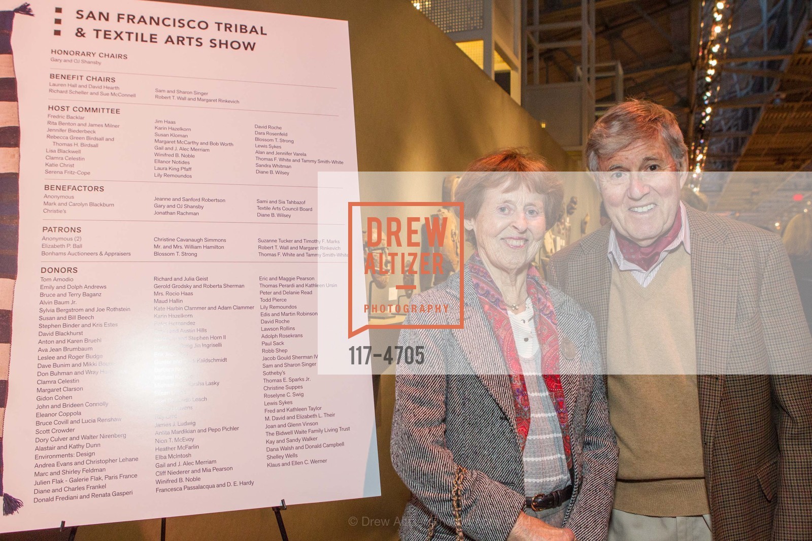 Ellen Werner, Klaus Werner, San Francisco Tribal & Textile Arts Show Opening Preview Gala, US, February 6th, 2014, Photo #117-4705 Ellen Werner, Klaus Werner, Photo #117-4705