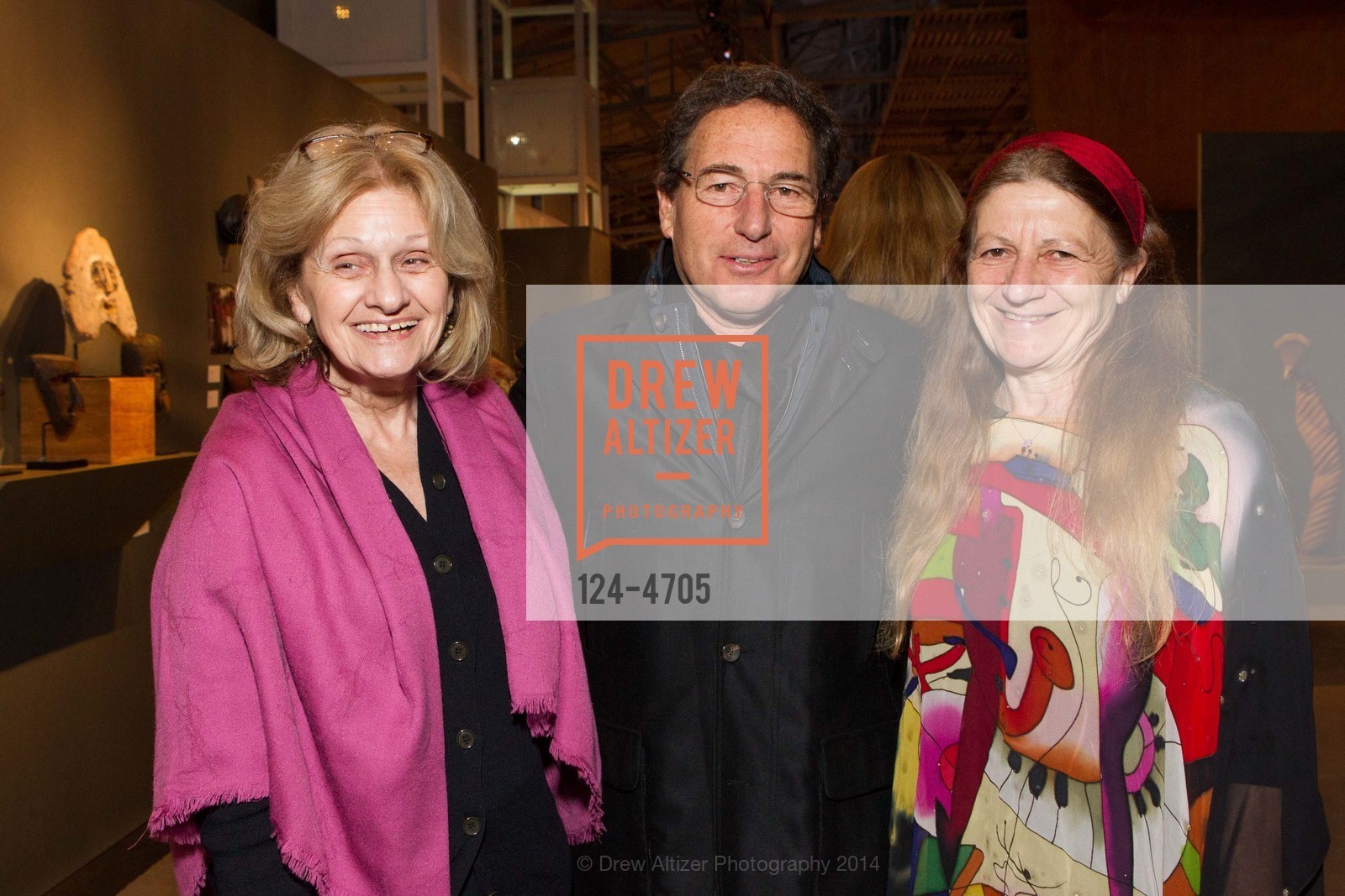 Peta Howard, Joseph Stannard, Dominique Lahaussois, San Francisco Tribal & Textile Arts Show Opening Preview Gala, US, February 6th, 2014, Photo #124-4705 Peta Howard, Joseph Stannard, Dominique Lahaussois, Photo #124-4705