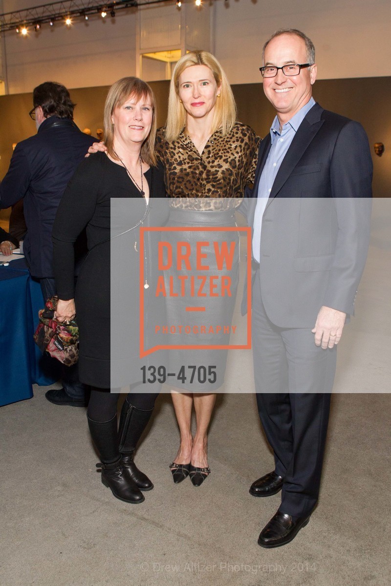 Tammy Smith-White, Lauren Hall, Tom White, San Francisco Tribal & Textile Arts Show Opening Preview Gala, US, February 6th, 2014, Photo #139-4705 Tammy Smith-White, Lauren Hall, Tom White, Photo #139-4705