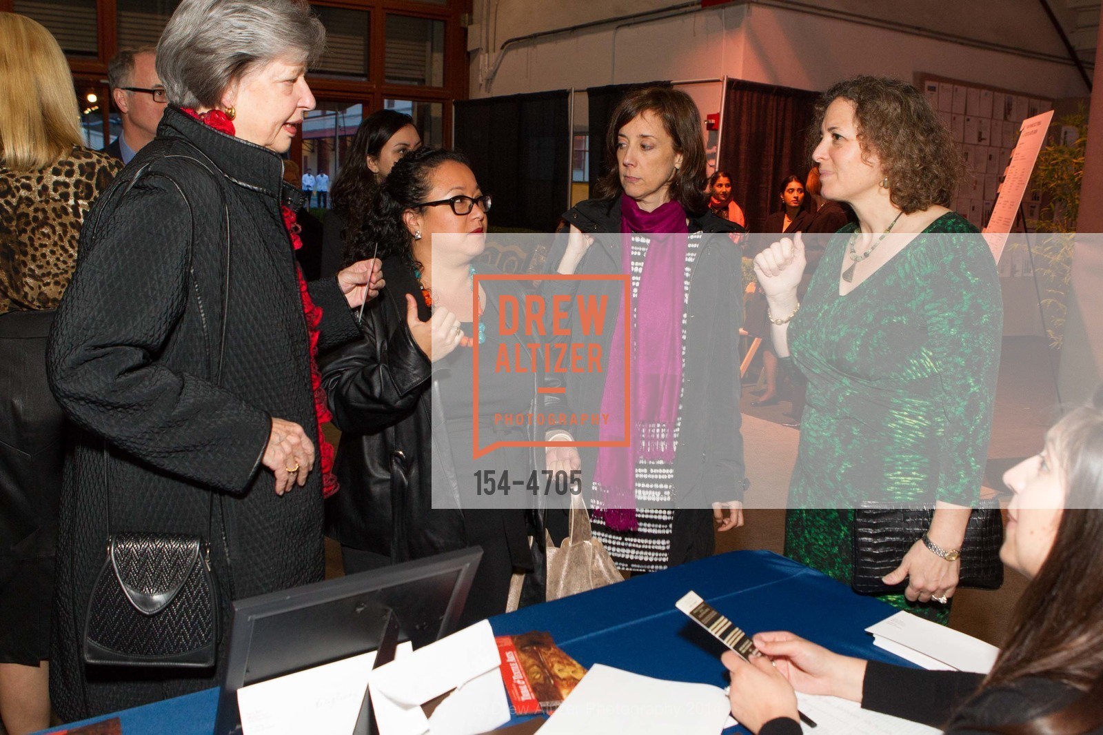 Louise Mackie, Sofia Sanabrais. Sarah Fee, Christina Hellmich, San Francisco Tribal & Textile Arts Show Opening Preview Gala, US, February 6th, 2014, Photo #154-4705 Louise Mackie, Sofia Sanabrais. Sarah Fee, Christina Hellmich, Photo #154-4705