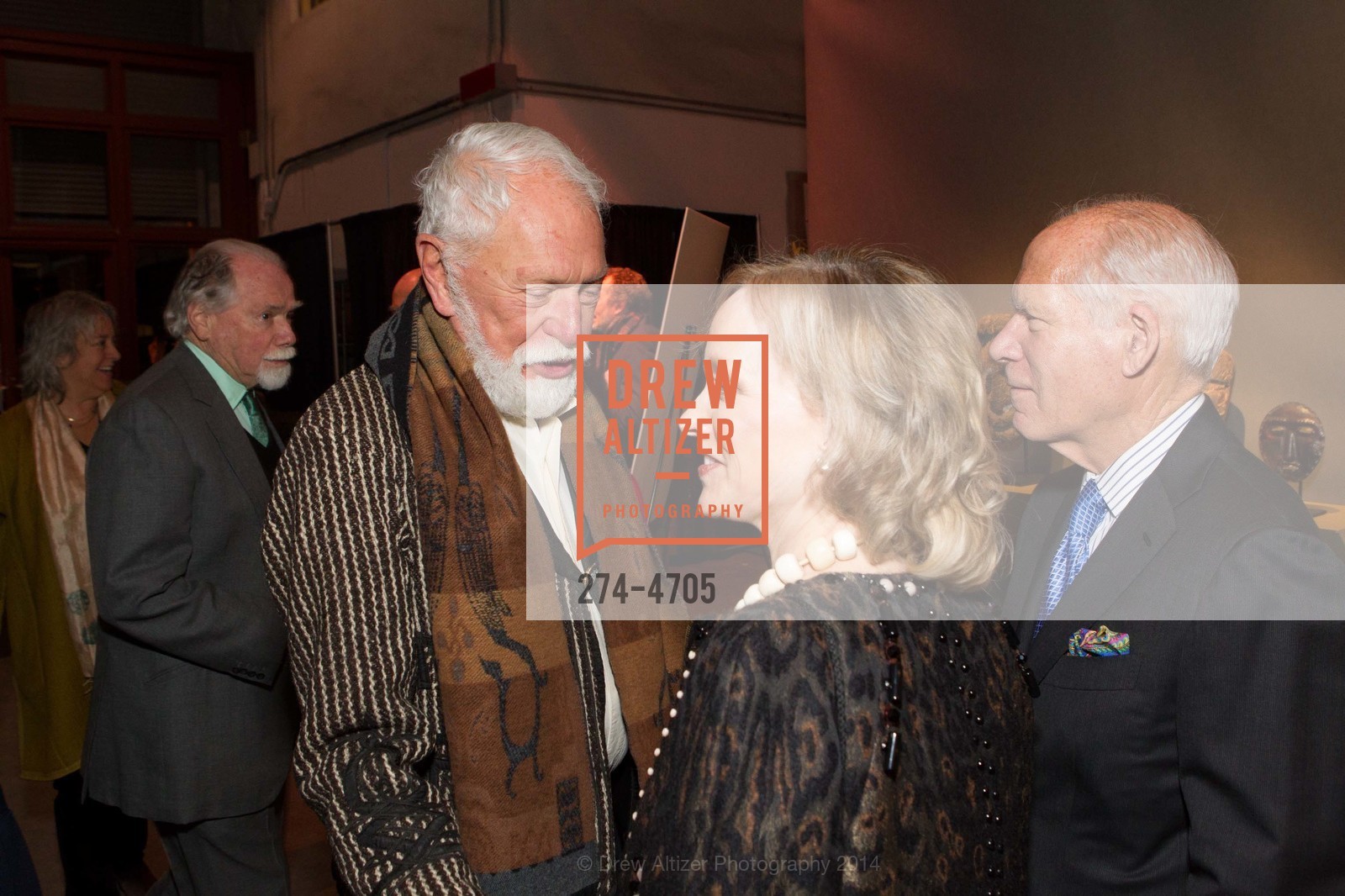 Lewis Sykes, Gary Shansby, OJ Shansby, San Francisco Tribal & Textile Arts Show Opening Preview Gala, US, February 6th, 2014, Photo #274-4705 Lewis Sykes, Gary Shansby, OJ Shansby, Photo #274-4705