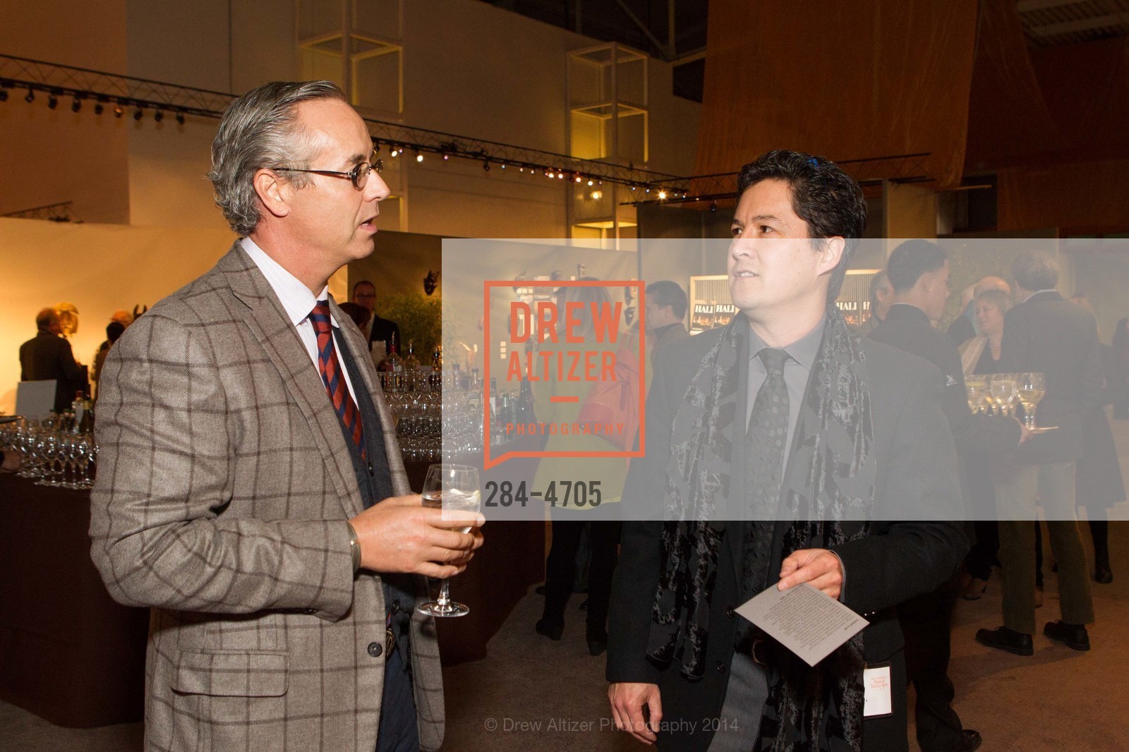 Douglas Durkin, Galen Lowe, San Francisco Tribal & Textile Arts Show Opening Preview Gala, US, February 6th, 2014, Photo #284-4705 Douglas Durkin, Galen Lowe, Photo #284-4705