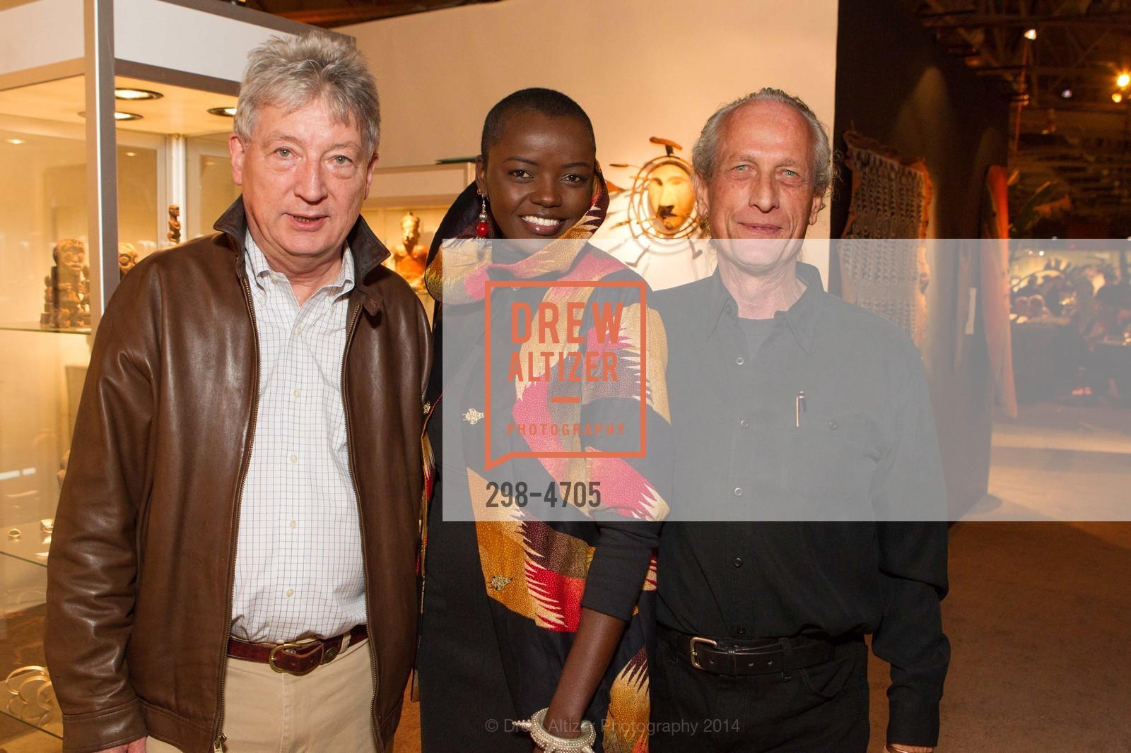 David Hayen, Wambui McKesson, Kip McKesson, San Francisco Tribal & Textile Arts Show Opening Preview Gala, US, February 6th, 2014, Photo #298-4705 David Hayen, Wambui McKesson, Kip McKesson, Photo #298-4705