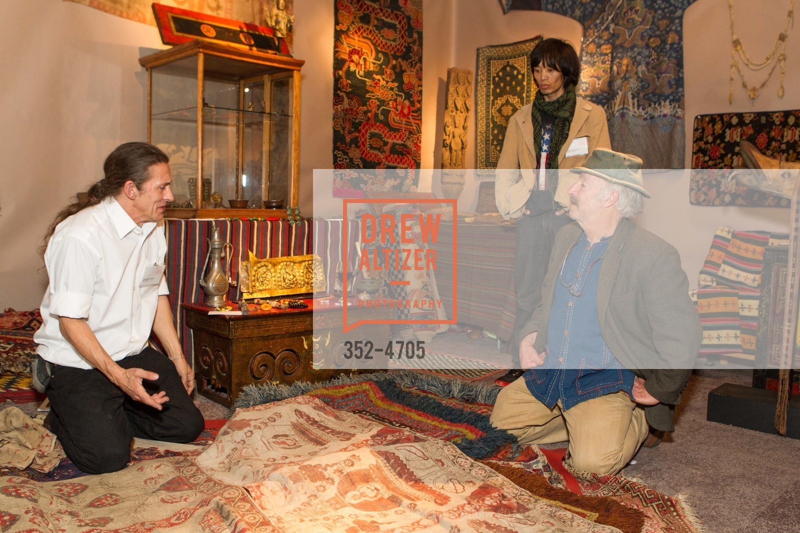 Rupert Smith, David Hoffman, San Francisco Tribal & Textile Arts Show Opening Preview Gala, US, February 6th, 2014, Photo #352-4705 Rupert Smith, David Hoffman, Photo #352-4705