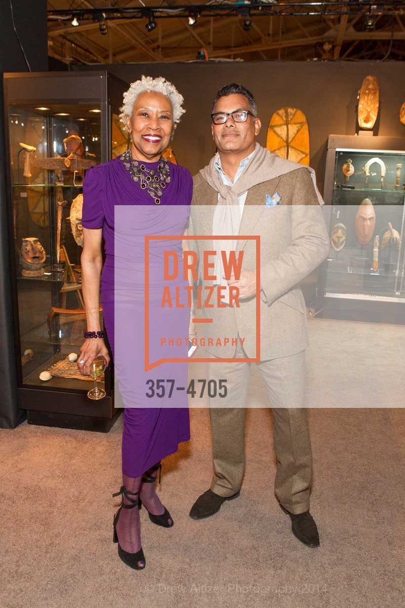 Elba McIntosh, Rich Hanif, San Francisco Tribal & Textile Arts Show Opening Preview Gala, US, February 6th, 2014, Photo #357-4705 Elba McIntosh, Rich Hanif, Photo #357-4705