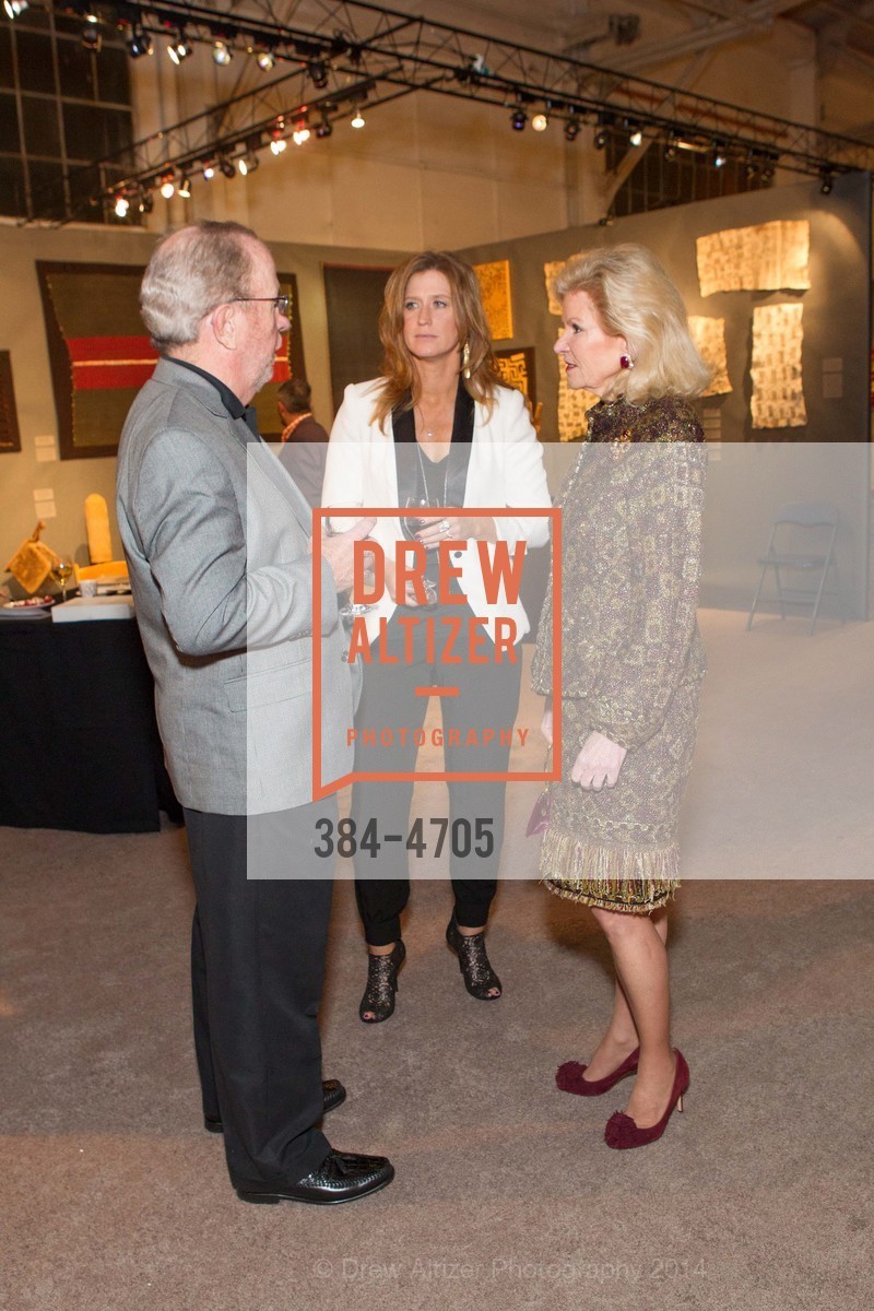 Bob Wall, Margaret Rinkevich, Dede Wilsey, San Francisco Tribal & Textile Arts Show Opening Preview Gala, US, February 6th, 2014, Photo #384-4705 Bob Wall, Margaret Rinkevich, Dede Wilsey, Photo #384-4705