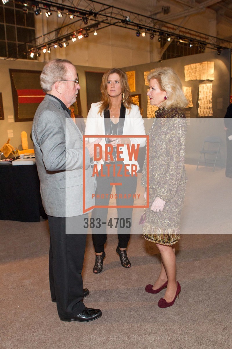 Bob Wall, Margaret Rinkevich, Dede Wilsey, San Francisco Tribal & Textile Arts Show Opening Preview Gala, US, February 6th, 2014, Photo #383-4705 Bob Wall, Margaret Rinkevich, Dede Wilsey, Photo #383-4705