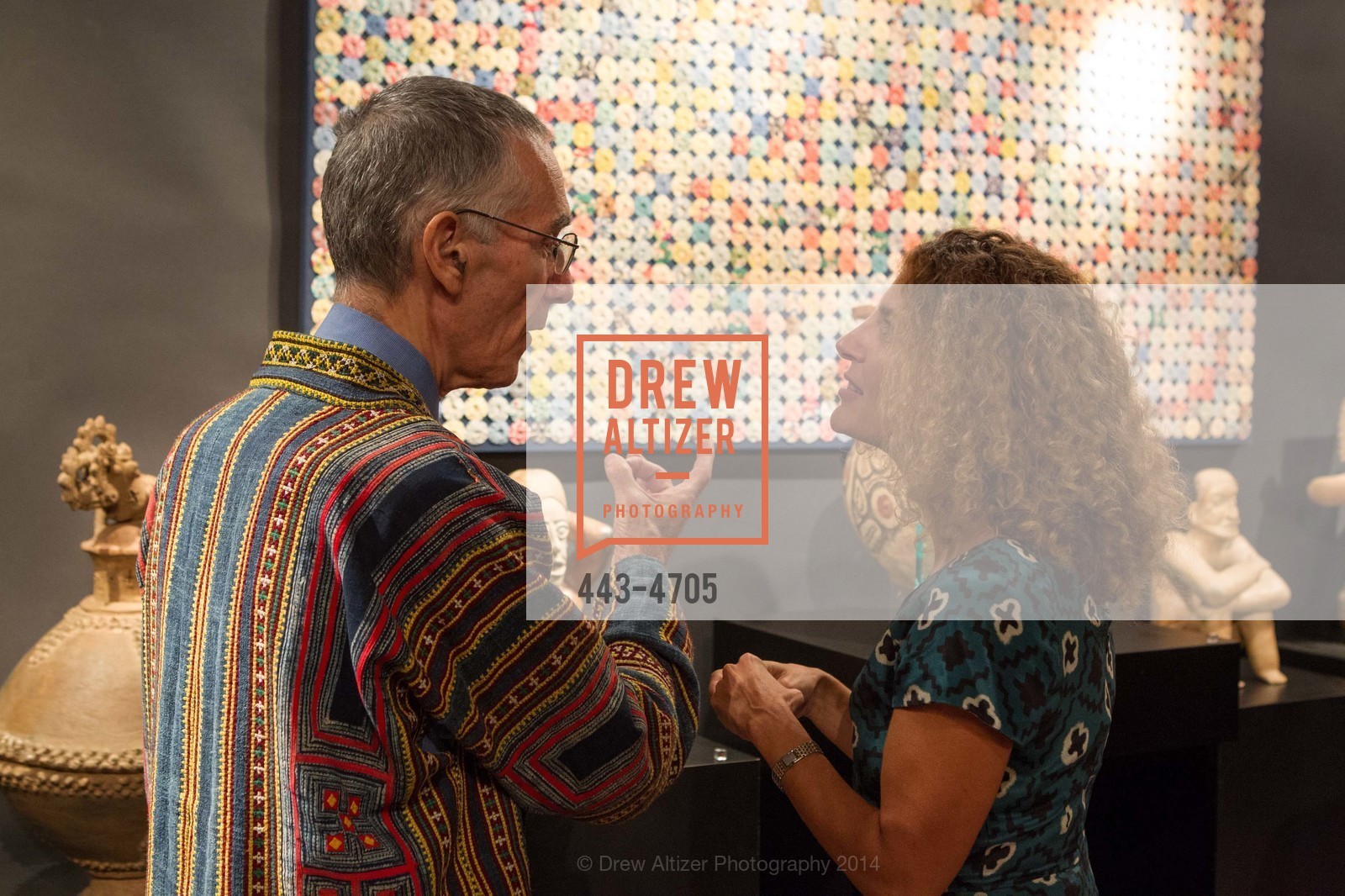 Leonard Kalina, Jill D'Alessandro, San Francisco Tribal & Textile Arts Show Opening Preview Gala, US, February 6th, 2014, Photo #443-4705 Leonard Kalina, Jill D'Alessandro, Photo #443-4705