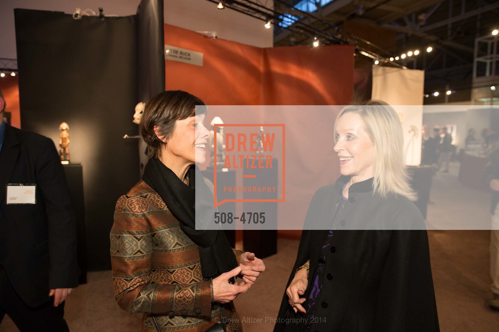Barbara Kelly, Barbara Brown, San Francisco Tribal & Textile Arts Show Opening Preview Gala, US, February 6th, 2014, Photo #508-4705 Barbara Kelly, Barbara Brown, Photo #508-4705