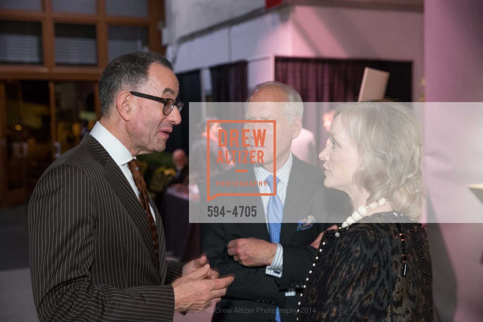 Colin Bailey, Gary Shansby, OJ Shansby, San Francisco Tribal & Textile Arts Show Opening Preview Gala, US, February 6th, 2014, Photo #594-4705 Colin Bailey, Gary Shansby, OJ Shansby, Photo #594-4705