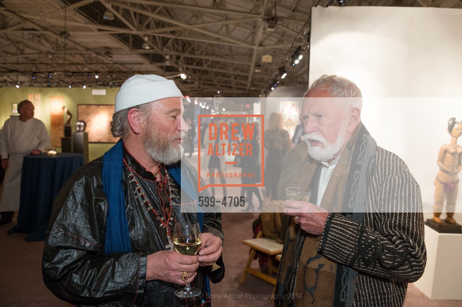 Gregory Ghent, Lewis Sykes, San Francisco Tribal & Textile Arts Show Opening Preview Gala, US, February 6th, 2014, Photo #599-4705 Gregory Ghent, Lewis Sykes, Photo #599-4705