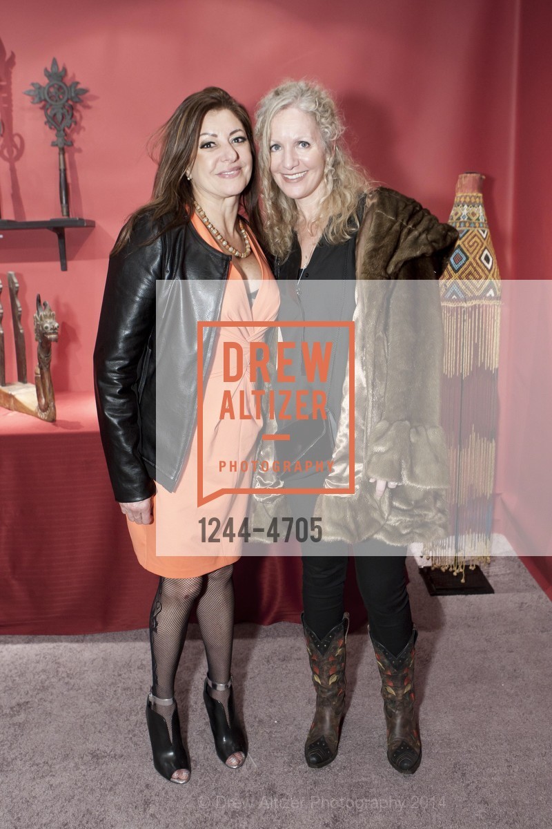 Cristina Santana, Annette PonTell, San Francisco Tribal & Textile Arts Show Opening Preview Gala, US, February 6th, 2014, Photo #1244-4705 Cristina Santana, Annette PonTell, Photo #1244-4705