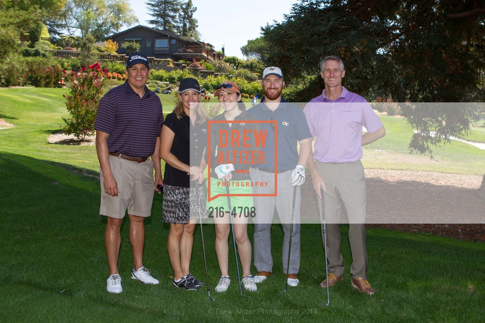 Brian Coin, Tina Michelson, Melissa Kong, Ryan Moskovitz, Brad Wilson, SEQUOIA HOSPITAL FOUNDATION'S 30th Invitational Golf Tournament, US, September 8th, 2014, Photo #216-4708 Brian Coin, Tina Michelson, Melissa Kong, Ryan Moskovitz, Brad Wilson, Photo #216-4708