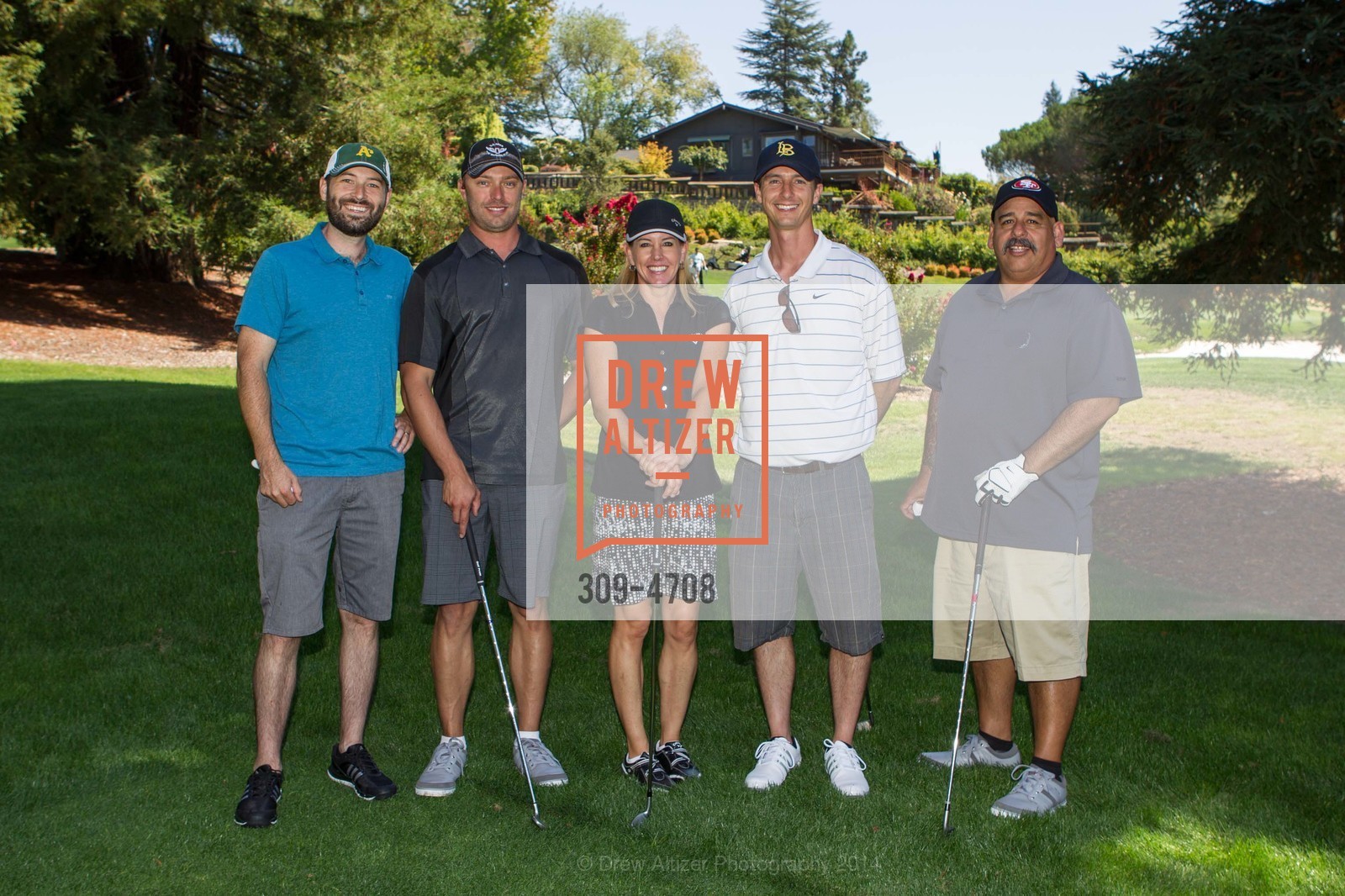 Blake Brotherson, Paul McNally, Tina Michelson, Tom Martin, Robert Soto, SEQUOIA HOSPITAL FOUNDATION'S 30th Invitational Golf Tournament, US, September 8th, 2014, Photo #309-4708 Blake Brotherson, Paul McNally, Tina Michelson, Tom Martin, Robert Soto, Photo #309-4708