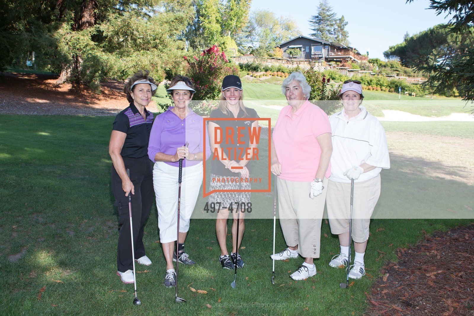 Sandy Klang, Gail Hynding, Tina Michelson, Virginia Andersen, Chris Goethals, SEQUOIA HOSPITAL FOUNDATION'S 30th Invitational Golf Tournament, US, September 8th, 2014, Photo #497-4708 Sandy Klang, Gail Hynding, Tina Michelson, Virginia Andersen, Chris Goethals, Photo #497-4708
