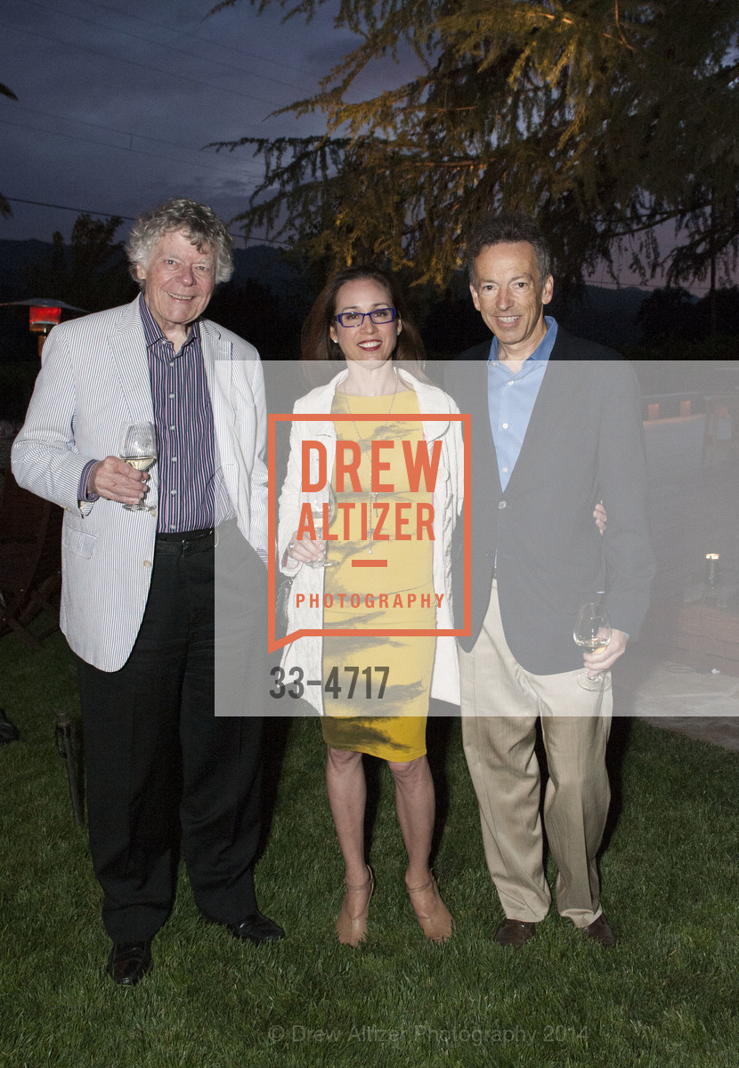 Gordon Getty, Violet Grgich, Rick Walker, FESTIVAL DEL SOLE Dinner at GRGICH HILLS ESTATE, US, July 14th, 2014, Photo #33-4717 Gordon Getty, Violet Grgich, Rick Walker, Photo #33-4717
