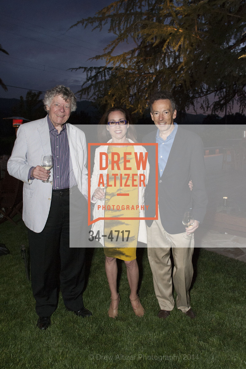 Gordon Getty, Violet Grgich, Rick Walker, FESTIVAL DEL SOLE Dinner at GRGICH HILLS ESTATE, US, July 14th, 2014, Photo #34-4717 Gordon Getty, Violet Grgich, Rick Walker, Photo #34-4717
