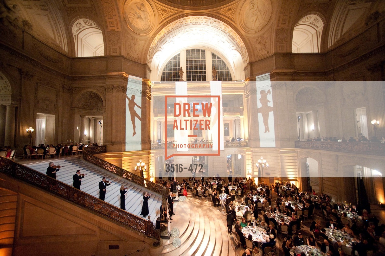 Atmosphere, SAN FRANCISCO BALLET Opening Night Gala: PHENOMENAL - Intermission & Dinner, US. SF City Hall, January 22nd, 2014,Drew Altizer, Drew Altizer Photography, full-service agency, private events, San Francisco photographer, photographer california