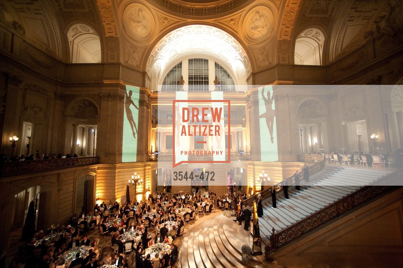 Atmosphere, SAN FRANCISCO BALLET Opening Night Gala: PHENOMENAL - Intermission & Dinner, US. SF City Hall, January 22nd, 2014,Drew Altizer, Drew Altizer Photography, full-service agency, private events, San Francisco photographer, photographer california