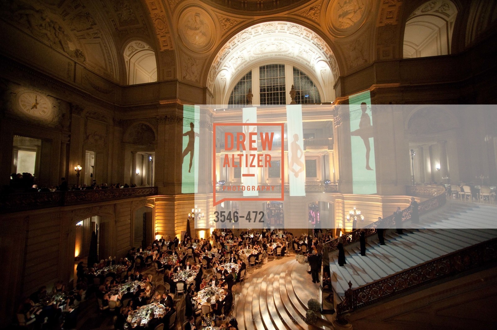 Atmosphere, SAN FRANCISCO BALLET Opening Night Gala: PHENOMENAL - Intermission & Dinner, US. SF City Hall, January 22nd, 2014,Drew Altizer, Drew Altizer Photography, full-service agency, private events, San Francisco photographer, photographer california
