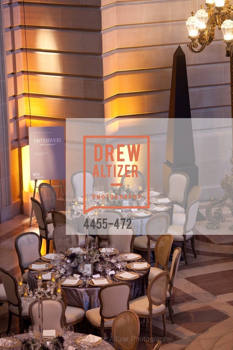 Atmosphere, SAN FRANCISCO BALLET Opening Night Gala: PHENOMENAL - Intermission & Dinner, US. SF City Hall, January 22nd, 2014,Drew Altizer, Drew Altizer Photography, full-service event agency, private events, San Francisco photographer, photographer California