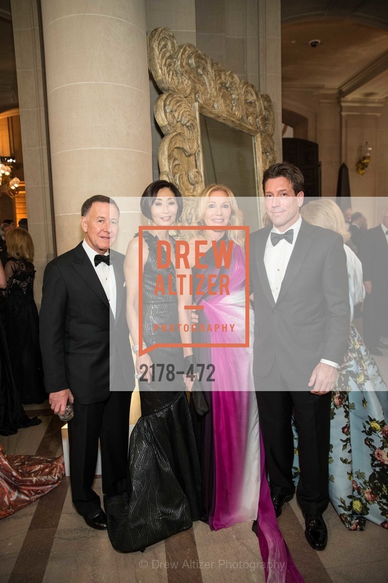Carl Pascarella, Yurie Pascarella, Rosemary Baker, Bill Yelle, SAN FRANCISCO BALLET Opening Night Gala: PHENOMENAL - Intermission & Dinner, US. SF City Hall, January 22nd, 2014,Drew Altizer, Drew Altizer Photography, full-service agency, private events, San Francisco photographer, photographer california