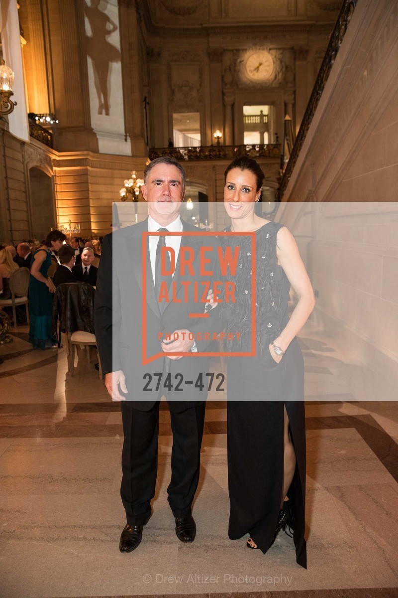 Phil Bronstein, Christine Bronstein, SAN FRANCISCO BALLET Opening Night Gala: PHENOMENAL - Intermission & Dinner, US. SF City Hall, January 22nd, 2014,Drew Altizer, Drew Altizer Photography, full-service agency, private events, San Francisco photographer, photographer california