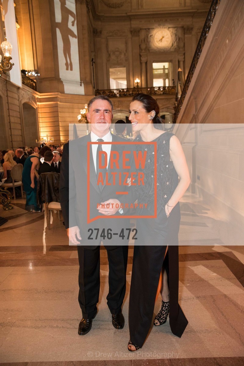 Phil Bronstein, Christine Bronstein, SAN FRANCISCO BALLET Opening Night Gala: PHENOMENAL - Intermission & Dinner, US. SF City Hall, January 22nd, 2014,Drew Altizer, Drew Altizer Photography, full-service agency, private events, San Francisco photographer, photographer california