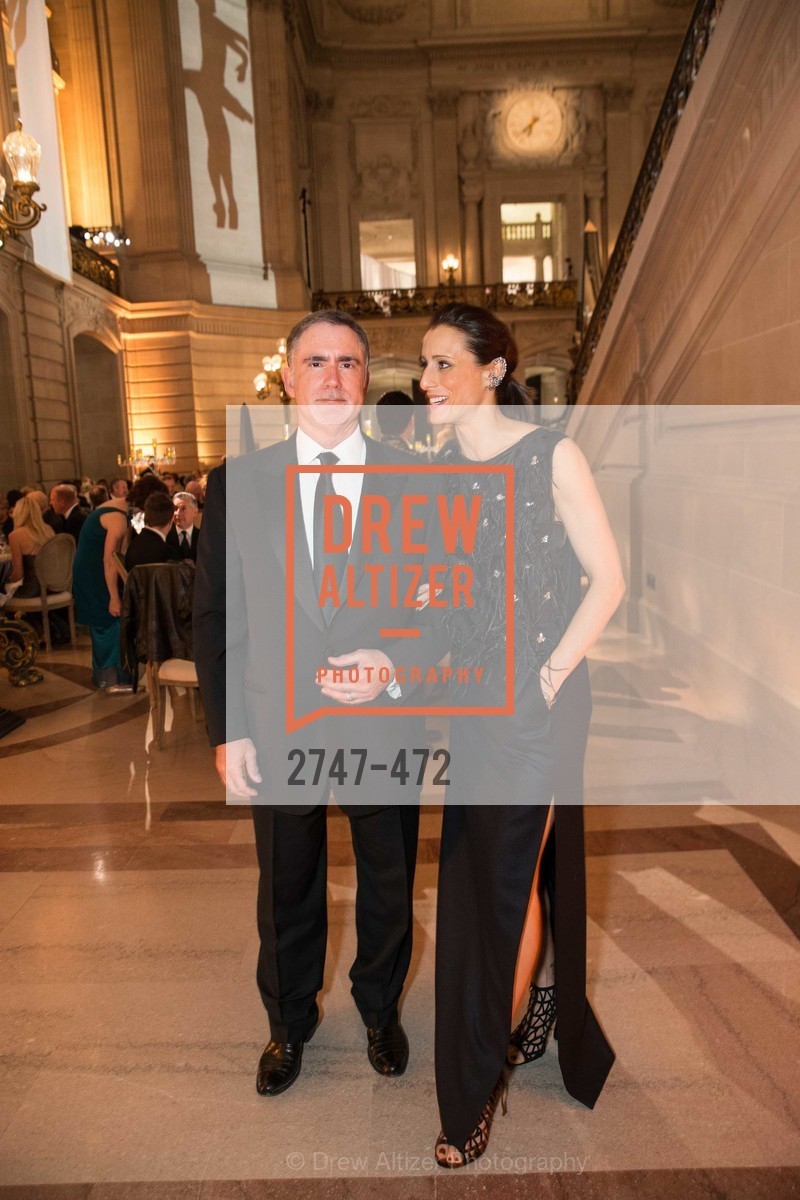 Phil Bronstein, Christine Bronstein, SAN FRANCISCO BALLET Opening Night Gala: PHENOMENAL - Intermission & Dinner, US. SF City Hall, January 22nd, 2014