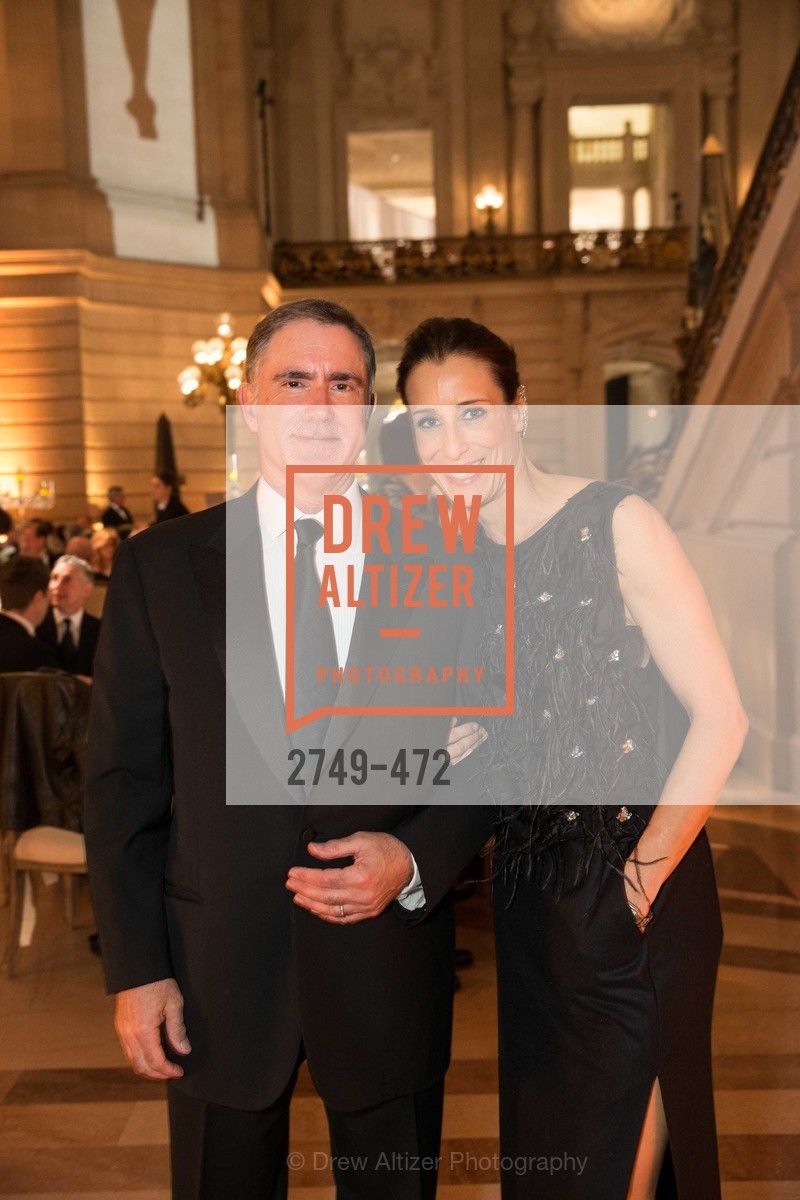 Phil Bronstein, Christine Bronstein, SAN FRANCISCO BALLET Opening Night Gala: PHENOMENAL - Intermission & Dinner, US. SF City Hall, January 22nd, 2014,Drew Altizer, Drew Altizer Photography, full-service agency, private events, San Francisco photographer, photographer california