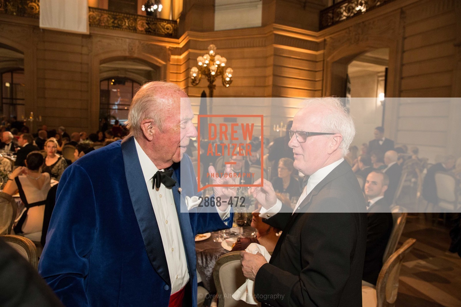 George Shultz, Helgi Tomasson, SAN FRANCISCO BALLET Opening Night Gala: PHENOMENAL - Intermission & Dinner, US. SF City Hall, January 22nd, 2014,Drew Altizer, Drew Altizer Photography, full-service agency, private events, San Francisco photographer, photographer california