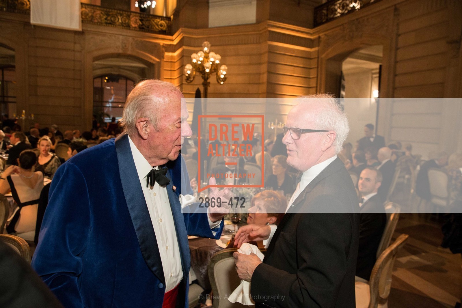 George Shultz, Helgi Tomasson, SAN FRANCISCO BALLET Opening Night Gala: PHENOMENAL - Intermission & Dinner, US. SF City Hall, January 22nd, 2014,Drew Altizer, Drew Altizer Photography, full-service agency, private events, San Francisco photographer, photographer california