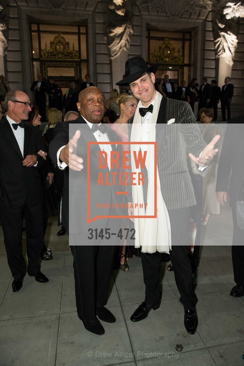 Willie Brown, Robert Mailer Anderson, SAN FRANCISCO BALLET Opening Night Gala: PHENOMENAL - Intermission & Dinner, US. SF City Hall, Photo #3145-472 Willie Brown, Robert Mailer Anderson, Photo #3145-472