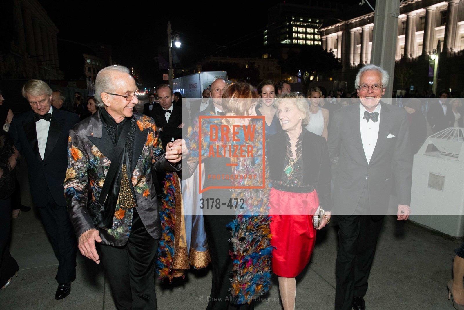 Norman Stone, Norah Stone, Nancy Bechtle, Joachim Bechtle, SAN FRANCISCO BALLET Opening Night Gala: PHENOMENAL - Intermission & Dinner, US. SF City Hall, January 22nd, 2014