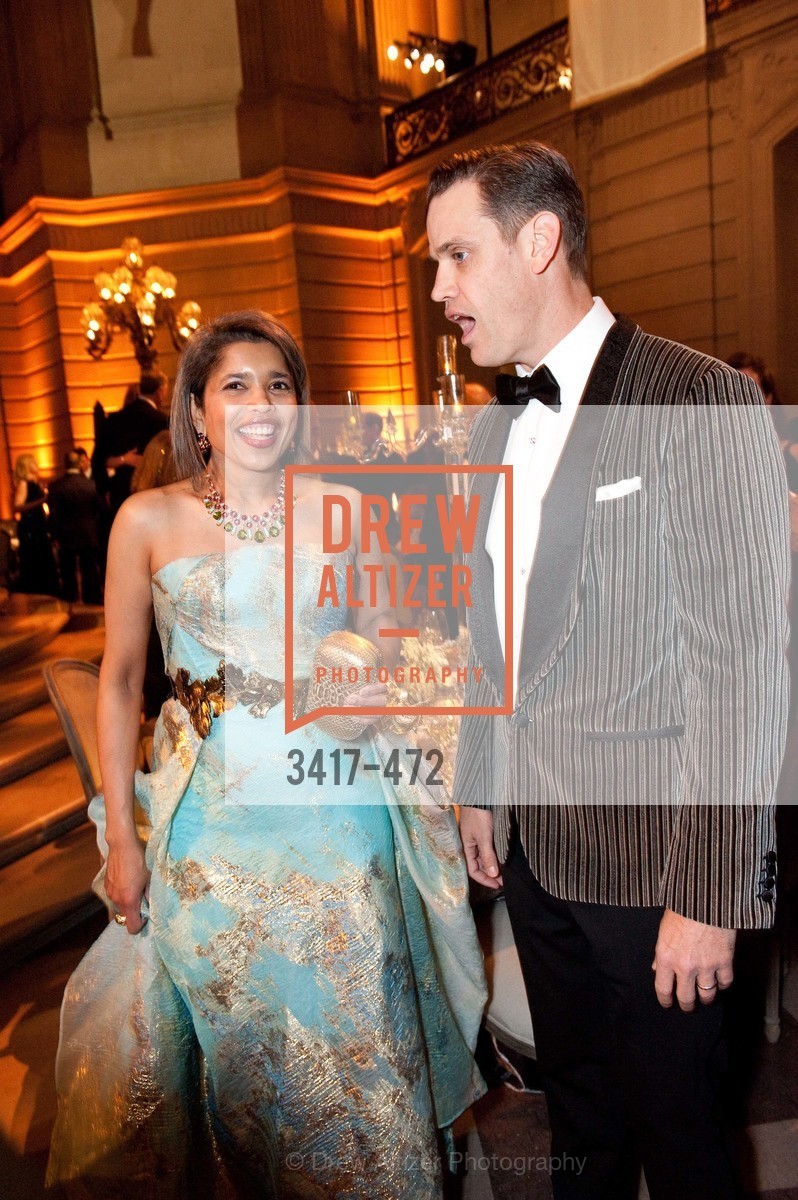 Deepa Pakianathan, Robert Mailer Anderson, SAN FRANCISCO BALLET Opening Night Gala: PHENOMENAL - Intermission & Dinner, US. SF City Hall, January 22nd, 2014,Drew Altizer, Drew Altizer Photography, full-service agency, private events, San Francisco photographer, photographer california