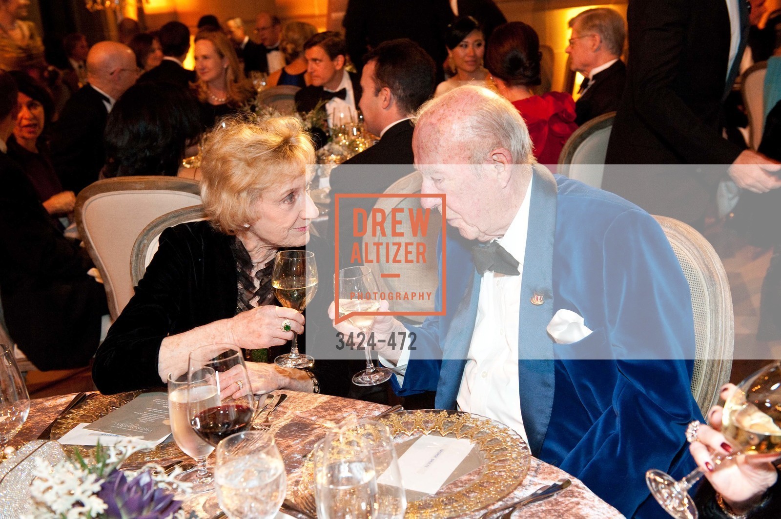 Nancy Bechtle, George Shultz, SAN FRANCISCO BALLET Opening Night Gala: PHENOMENAL - Intermission & Dinner, US. SF City Hall, January 22nd, 2014,Drew Altizer, Drew Altizer Photography, full-service event agency, private events, San Francisco photographer, photographer California