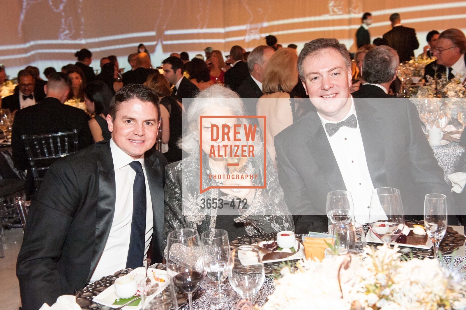 Matthew Carrier, Denise Hale, Kevin O'Shea, SAN FRANCISCO BALLET Opening Night Gala: PHENOMENAL - Intermission & Dinner, US. SF City Hall, January 22nd, 2014,Drew Altizer, Drew Altizer Photography, full-service agency, private events, San Francisco photographer, photographer california