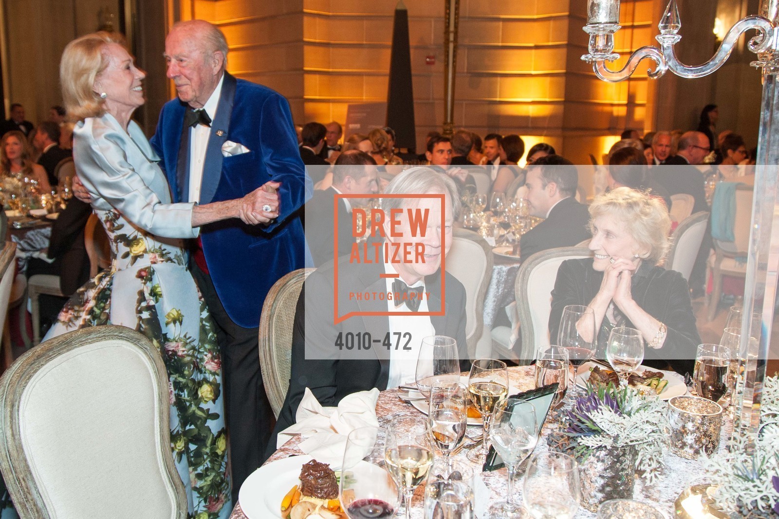 Charlotte Shultz, George Shultz, George Jewett, Nancy Bechtle, SAN FRANCISCO BALLET Opening Night Gala: PHENOMENAL - Intermission & Dinner, US. SF City Hall, January 22nd, 2014,Drew Altizer, Drew Altizer Photography, full-service agency, private events, San Francisco photographer, photographer california