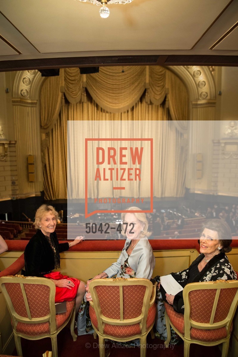 Nancy Bechtle, Charlotte Shultz, Lucy Jewett, SAN FRANCISCO BALLET Opening Night Gala: PHENOMENAL - Intermission & Dinner, US. SF City Hall, January 22nd, 2014,Drew Altizer, Drew Altizer Photography, full-service agency, private events, San Francisco photographer, photographer california