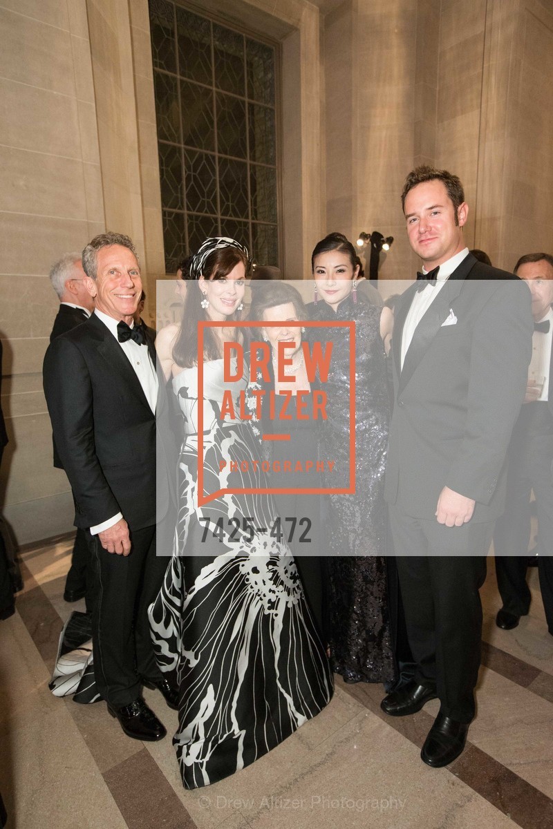 Jim Marver, Stephanie Ejabat, Lucy Jewett, Yuan Yuan Tan, Drew Weyerhaeuser, SAN FRANCISCO BALLET Opening Night Gala: PHENOMENAL - Intermission & Dinner, US. SF City Hall, January 22nd, 2014,Drew Altizer, Drew Altizer Photography, full-service agency, private events, San Francisco photographer, photographer california