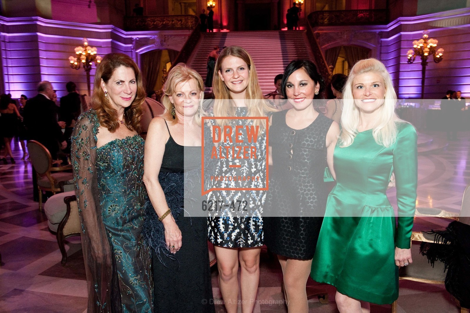 Patricia Ferrin Loucks, Alison Carlson, Kelsea Carlson, Michelle Molfino, Lori Shigekane, SAN FRANCISCO BALLET Opening Night Gala: PHENOMENAL - Intermission & Dinner, US. SF City Hall, January 22nd, 2014,Drew Altizer, Drew Altizer Photography, full-service agency, private events, San Francisco photographer, photographer california