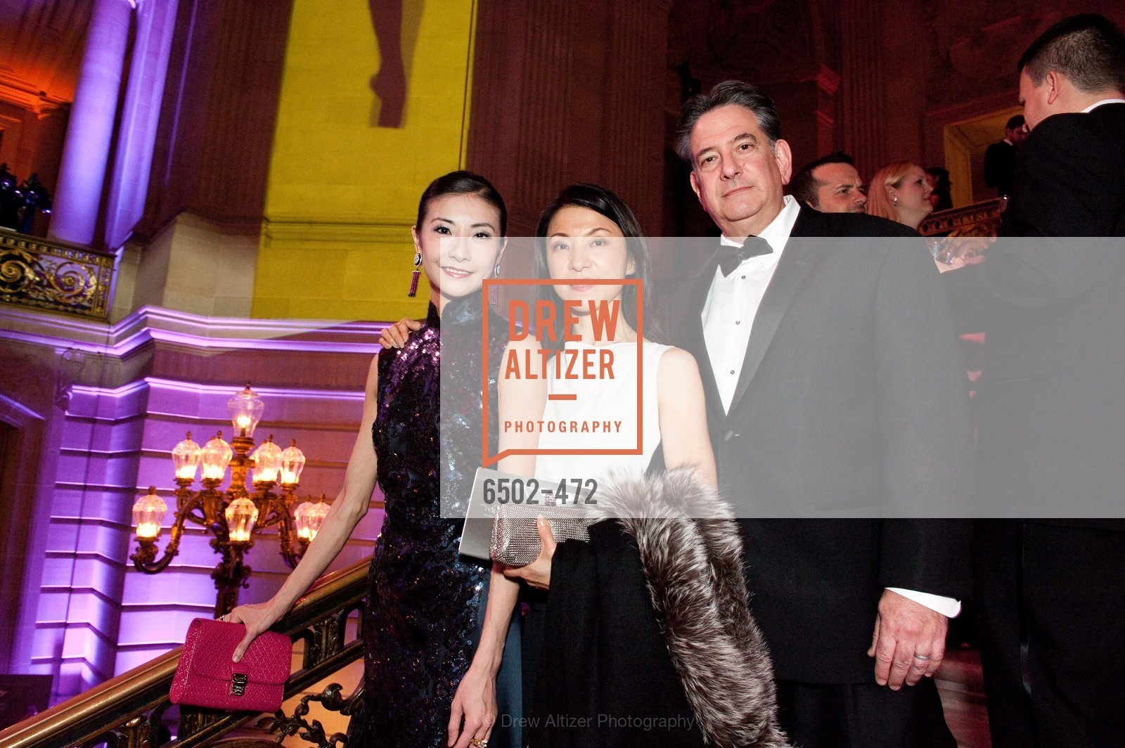 Yuan Yuan Tan, Xiapei Gelb, Andrew Gelb, SAN FRANCISCO BALLET Opening Night Gala: PHENOMENAL - Intermission & Dinner, US. SF City Hall, January 22nd, 2014,Drew Altizer, Drew Altizer Photography, full-service agency, private events, San Francisco photographer, photographer california