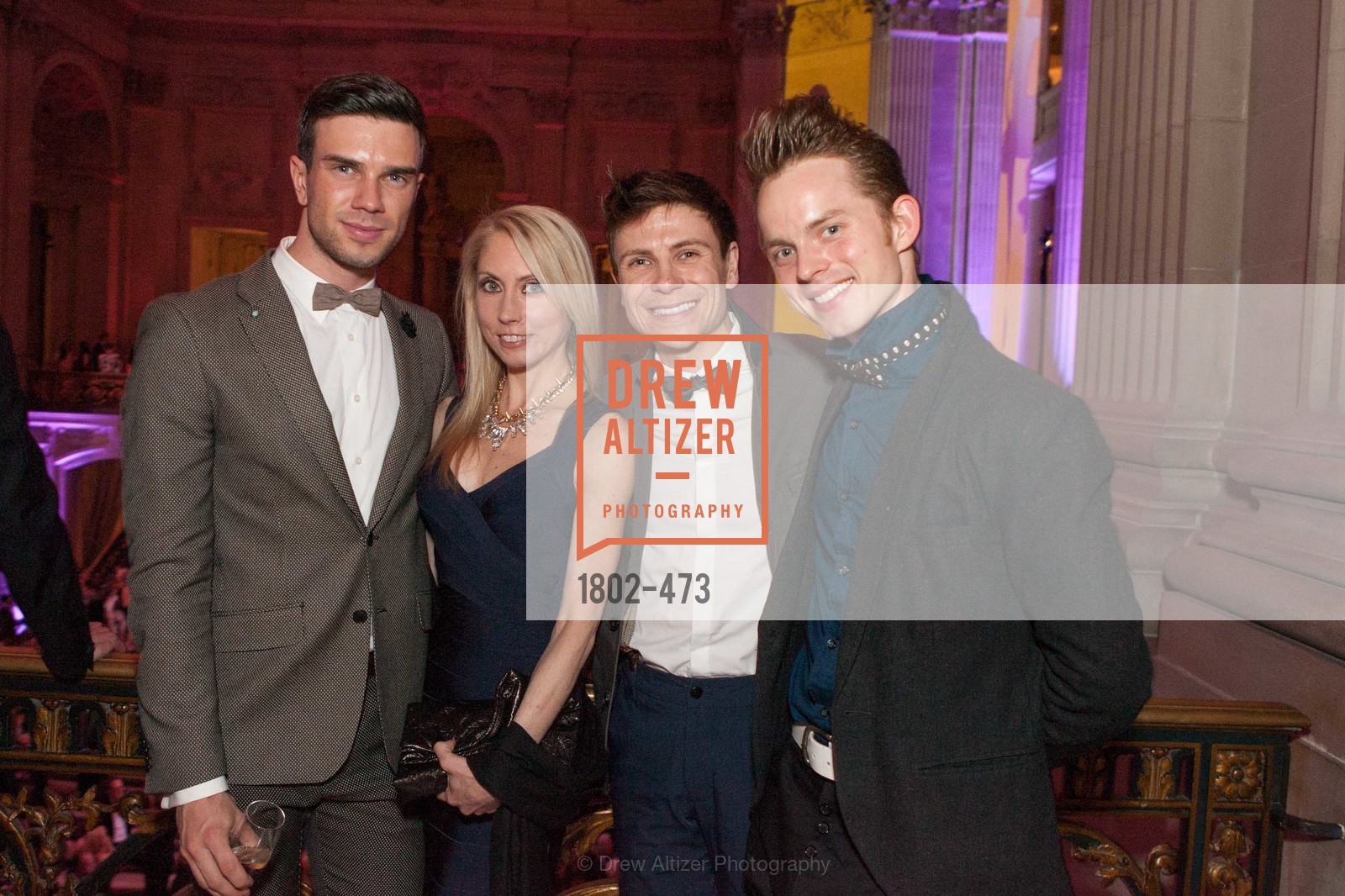 Anzor Makhardze, Margaret Karl, Robert Dekkers, Christian Squires, ENCORE! at San Francisco BALLET'S 2014 Season Opening Night Gala, US. US, January 22nd, 2014,Drew Altizer, Drew Altizer Photography, full-service agency, private events, San Francisco photographer, photographer california