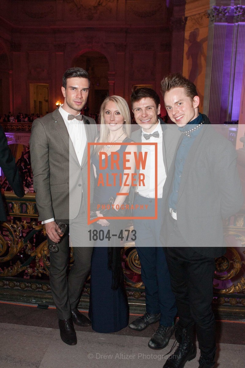 Anzor Makhardze, Margaret Karl, Robert Dekkers, Christian Squires, ENCORE! at San Francisco BALLET'S 2014 Season Opening Night Gala, US. US, January 22nd, 2014,Drew Altizer, Drew Altizer Photography, full-service agency, private events, San Francisco photographer, photographer california