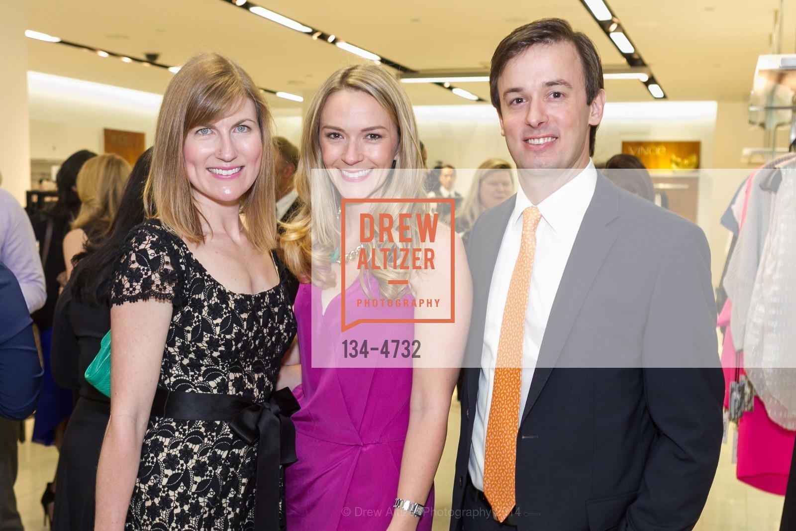 Lucy Milligan Wahl, Jessica Johnson, James Diebel, JLSF ANNUAL FASHION SHOW Patron's Party, US, February 6th, 2014, Photo #134-4732 Lucy Milligan Wahl, Jessica Johnson, James Diebel, Photo #134-4732