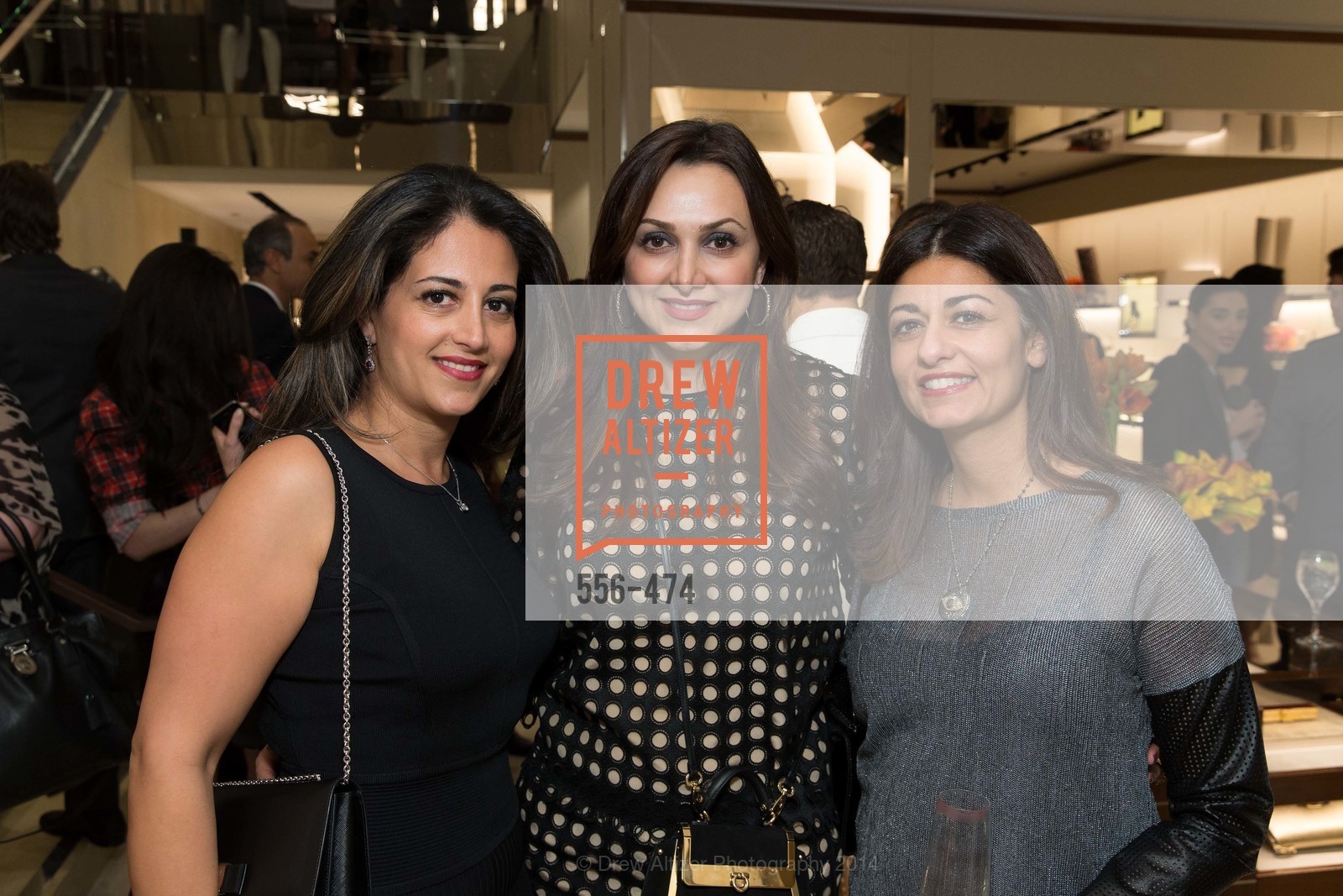 Sanaz Malek, Bita Daryabari, Laleh Kazemi, SALVATORE FERRAGAMO San Francisco Re-Opening, US. US, January 23rd, 2014,Drew Altizer, Drew Altizer Photography, full-service agency, private events, San Francisco photographer, photographer california