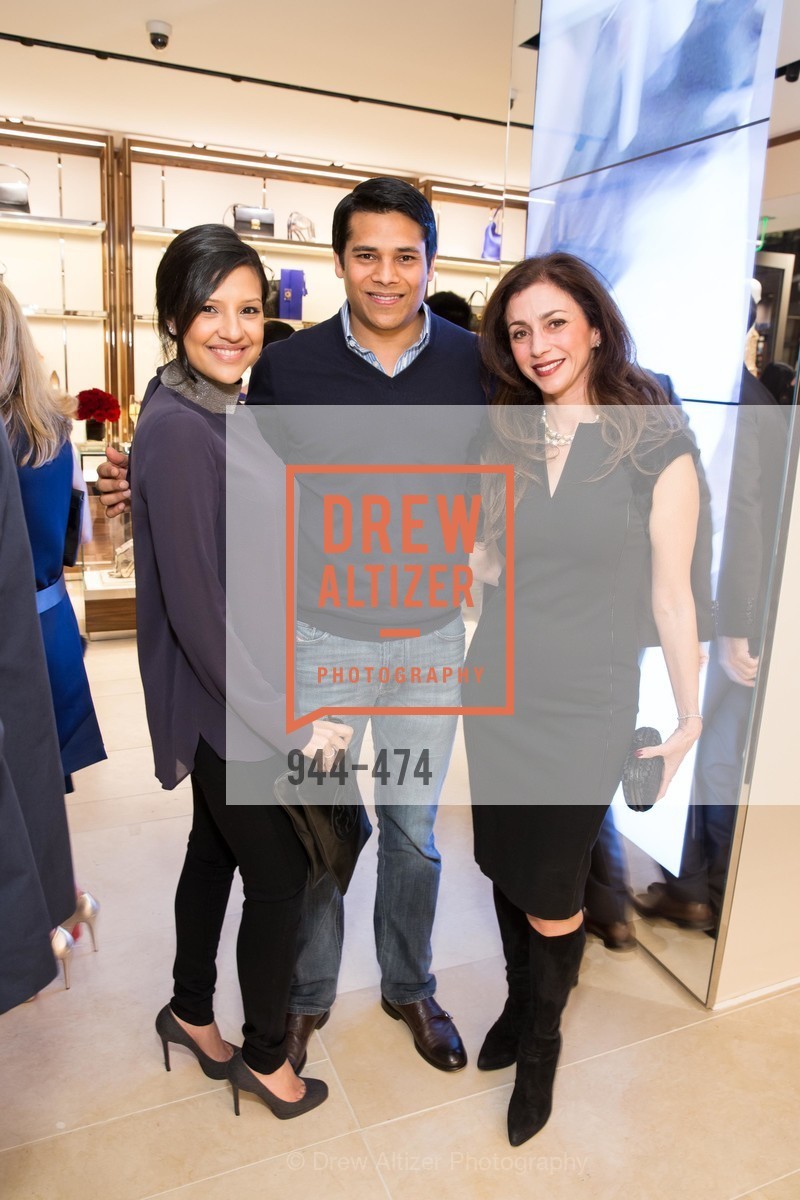 Megha Tolia, Nirav Tolia, Maryam Muduroglu, SALVATORE FERRAGAMO San Francisco Re-Opening, US. US, . US, Photo #944-474 Megha Tolia, Nirav Tolia, Maryam Muduroglu, Photo #944-474